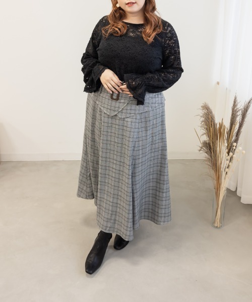 「CLETTE」 長袖カットソー 4L ブラック レディース_画像6