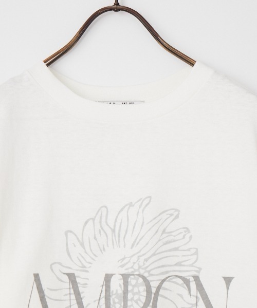 「AMERICANA」 半袖Tシャツ ONE SIZE ホワイト レディース_画像3