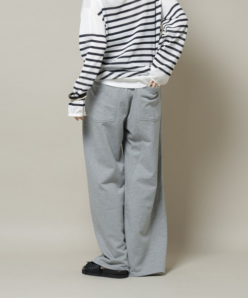 「upperhights」 イージーパンツ 23 グレー レディース_画像6