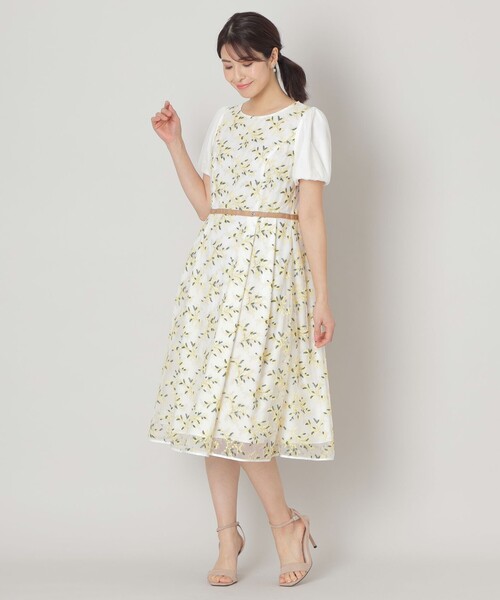 TO BE CHIC（トゥー ビー シック） 半袖ワンピース 40 ネイビー