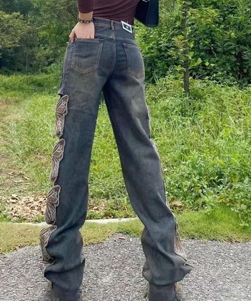 「almo」 デニムパンツ MEDIUM ブルー レディース_画像3
