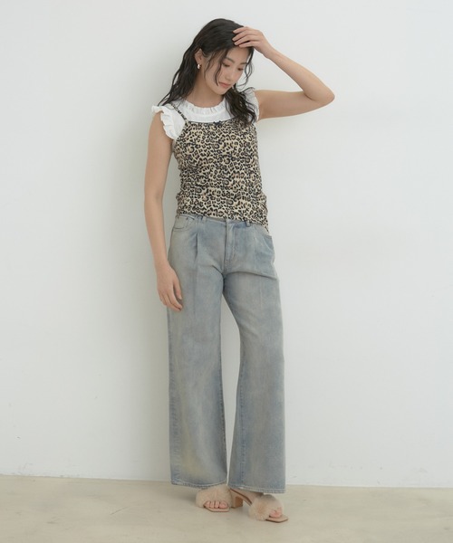 「CIMARRON」 デニムパンツ M ブラウン系その他2 レディース_画像9