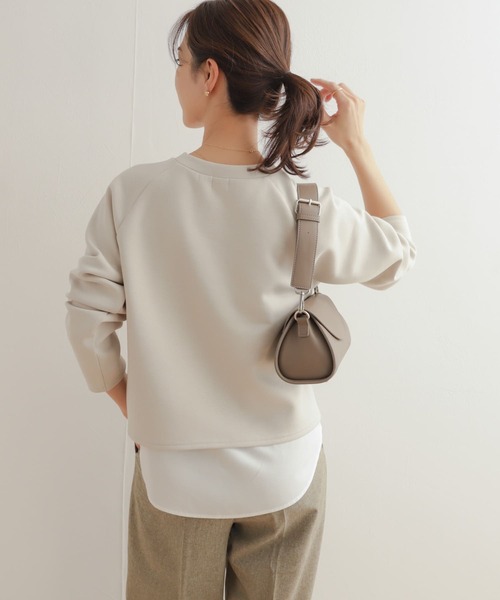 「URBAN RESEARCH DOORS」 長袖カットソー MEDIUM ベージュ レディース_画像4