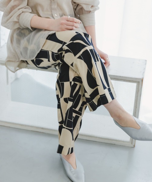 「ITEMS URBANRESEARCH」 イージーパンツ FREE ベージュ レディース_画像3