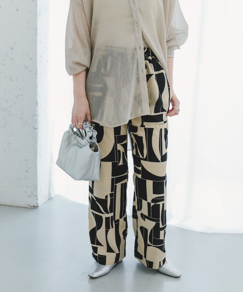 「ITEMS URBANRESEARCH」 イージーパンツ FREE ベージュ レディース_画像5