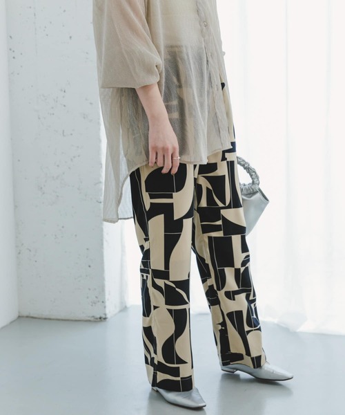 「ITEMS URBANRESEARCH」 イージーパンツ FREE ベージュ レディース_画像6