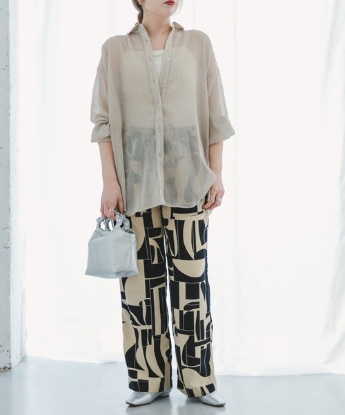 「ITEMS URBANRESEARCH」 イージーパンツ FREE ベージュ レディース_画像9