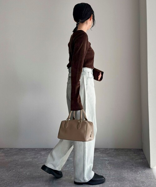 「fredy emue」 デニムパンツ 36 アイボリー レディース_画像7