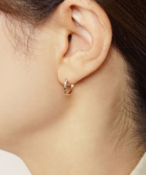 フープ ピアス K10 トライアングルカット フープピアス( PG) レディース | TAKE-UP | 03