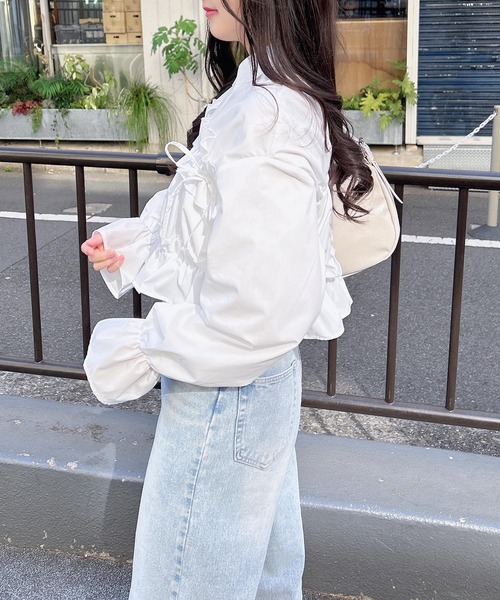 「INGNI」 長袖ブラウス M オフホワイト レディース_画像6