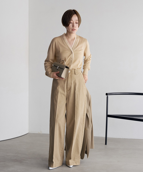 plage（プラージュ） カーディガン Chiffon Collar カーディガン