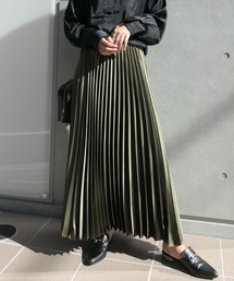 nodress サテン　プリーツ　スカート M nodress サテン プリーツ スカート M