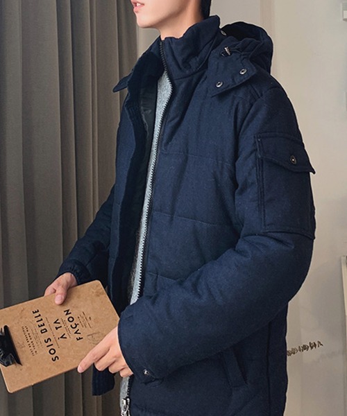 グレーM 新品定価33000円　メンズ　中綿ジャケット MGV（エムジーヴィー） ダウンジャケット ダウン フラノ 中綿ダウン