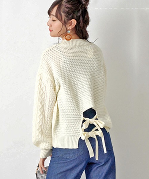 STYLEBLOCK（スタイルブロック） ニット セーター ケーブル編みバック