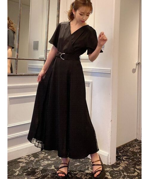 宅送 ワンピース レース切替ロングワンピース 高級感 Habitat Jeunes Normandie Fr