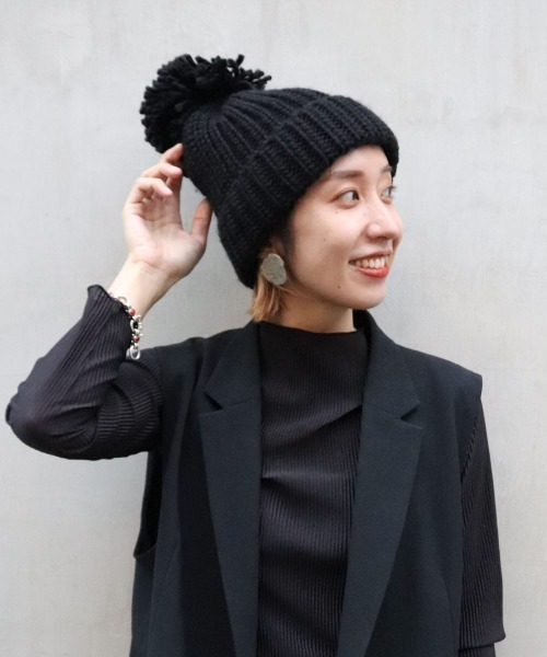 ニット帽 ニットキャップ milsa BigPon Knit Watch レディース メンズ | milsa | 15