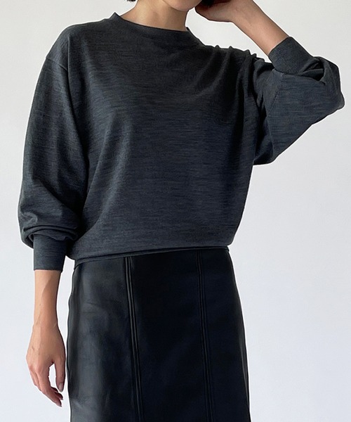 お得定番人気 ニット PayPayモール店 - 通販 - PayPayモール ワイドネックプルオーバーニット PLU WOMEN ZOZOTOWN 人気日本製