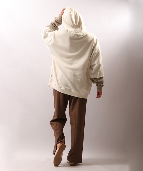 Limited Line Naive Magic パーカー TC裏毛フェイクレイヤードパーカー