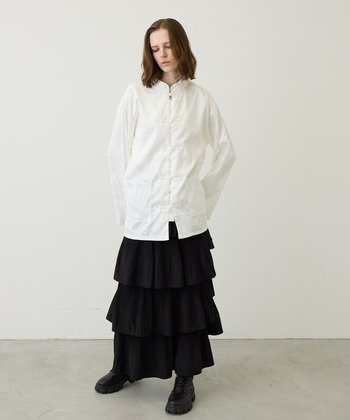 今季完売！幻！シャツブラウス♡ SEN TOKYO ブラウス シャツ 一枚で主役な上級見え。サテンタッチ