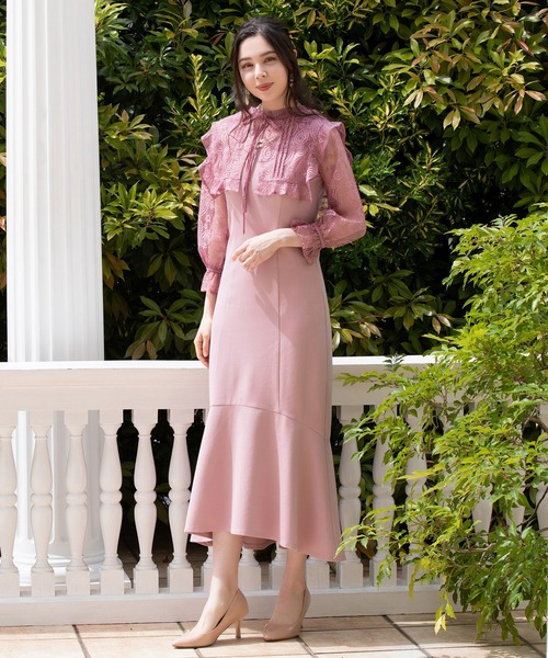 着物生地　ワンピース　ボレロ　アンサンブル DRESS+ アンサンブル ワンピース ボレロ セット マーメイド