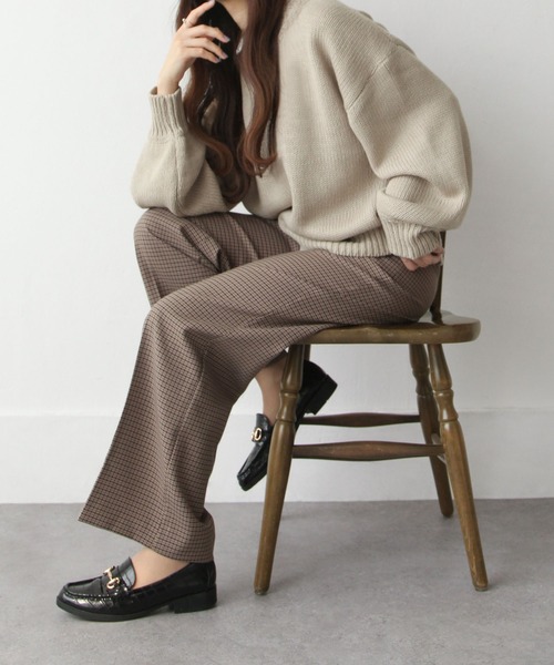 FEDELI 売れ筋商品|||フェデーリ ニット&セーター アウター レディース Sweaters Green 高身長 袖丈たっぷりワイドリブプチハイネックセーター （トール