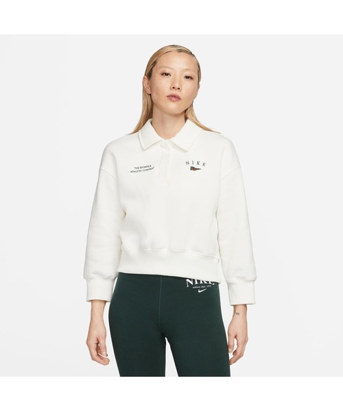 NIKE ポロシャツ アイボリー NIKE AS M NK CLUB SS POLO PIQUE WHITE/BLACK（ナイキ クラブ ピケ S