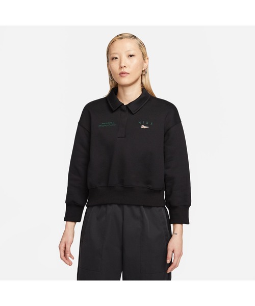 ポロシャツ ポロ NIKE W NSW FLC CROP 3Q POLO NCPS ナイキ ウィメンズ NSW FLC L/S クロップ トップ 3Q