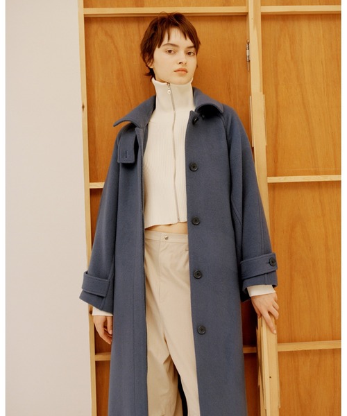 emmi ニット セーター 「emmi yoga」フロントジップニットカーディガン