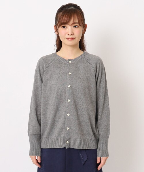 LAURA ASHLEY / ローラ アシュレイ 【カラー追加/コットンカシミヤ/日本製/ワンマイルウエア】カーディガン カラー追加/コットンカシミヤ/日本製/ワンマイルウエア