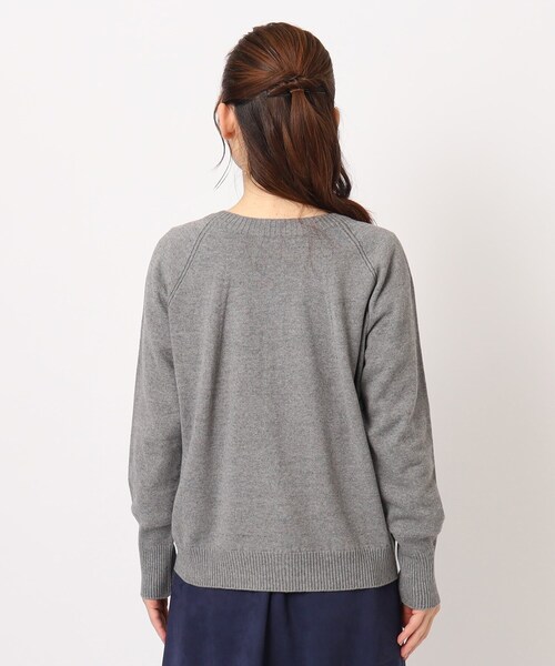 LAURA ASHLEY / ローラ アシュレイ 【カラー追加/コットンカシミヤ/日本製/ワンマイルウエア】カーディガン カラー追加/コットンカシミヤ/日本製/ワンマイルウエア