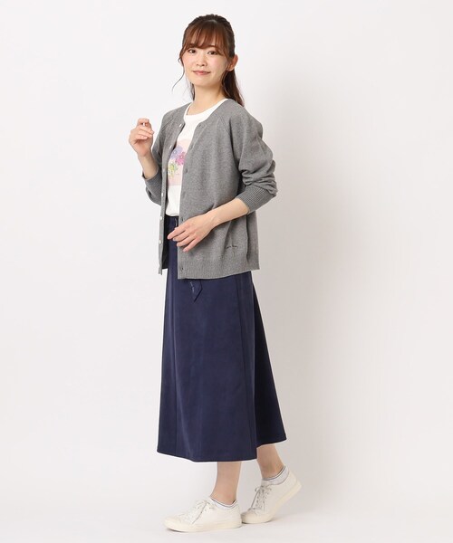 LAURA ASHLEY カーディガン 「カラー追加/コットンカシミヤ/日本