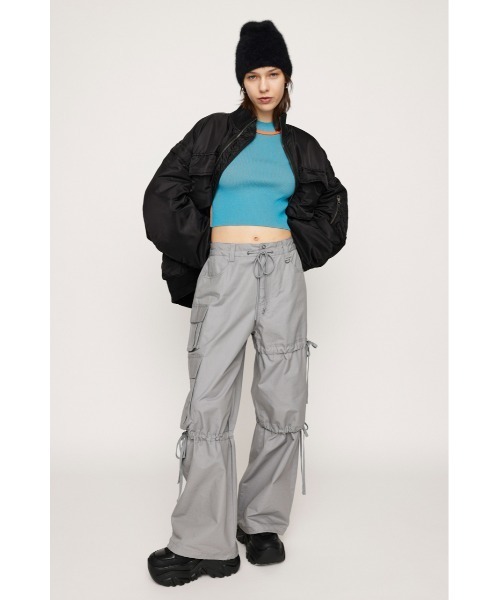 SLY ニット セーター SEAM COLOR CROP RIB TOPS シーム カラー
