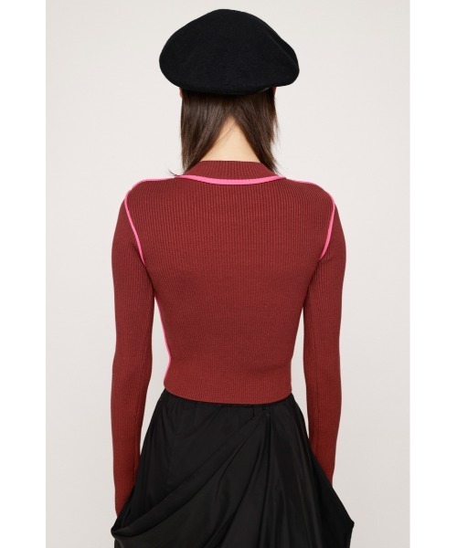 ニット セーター ストライプド ボタントリム ケーブルニット セーター レディース RALPH LAUREN｜ストライプド ボタントリム ケーブルニット