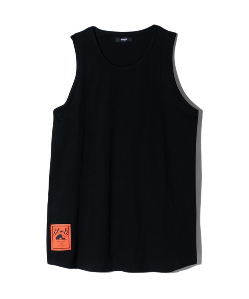 レア！LGBニットタンクトップ ドクロメンズ0 glamb タンクトップ Orange Tag Tank Top / オレンジタグタンク
