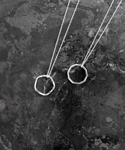 SENTI（センティ） ネックレス RING NECKLACE ANGLE SV メンズ