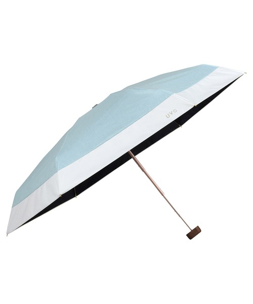 新品.未使用     Wpc/UVO/日傘/ 完全遮光/ 晴雨兼用 5段/折りたたみ】UVO(ウーボ) 最強の日傘 5段折 ミニ コンパクト 無地