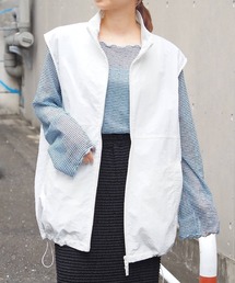 tiptop ベスト ジレ ナイロンビッグベスト レディース