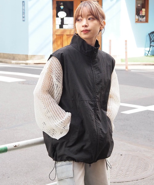 ベスト ジレ Big Pocket Nylon Vest レディース Big Pocket Nylon Vest – YZ