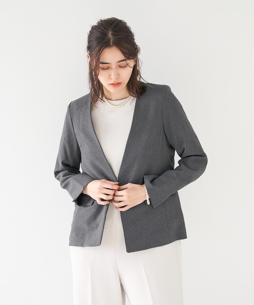 MICA&DEAL ジャケット ノーカラージャケット ノーカラーボックス
