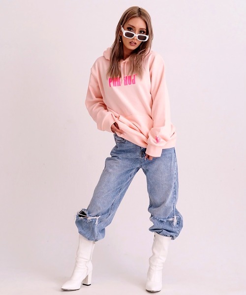 パーカー pnkpnk light hoodie レディース