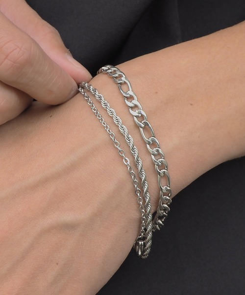 SBG by 7JEWELRY アレルギー対応 ブレスレット SBG 3点セット チェーン