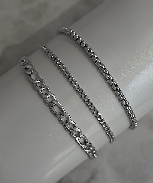SBG by 7JEWELRY アレルギー対応 ブレスレット SBG 3点セット チェーン