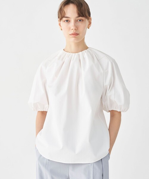 ［美品］トゥモローランド コットントロピカル ラグランスリーブブラウス　24SS TOMORROWLAND collection シャツ ブラウス コットントロピカル