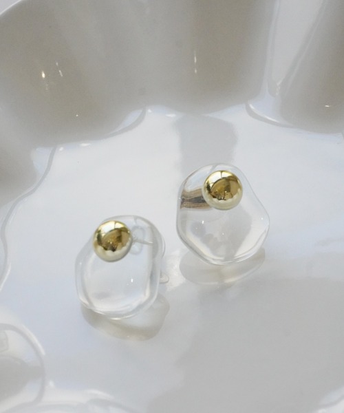 Port（ポート） ピアス クリア ピアス # レディース メンズ : ZOZOTOWN