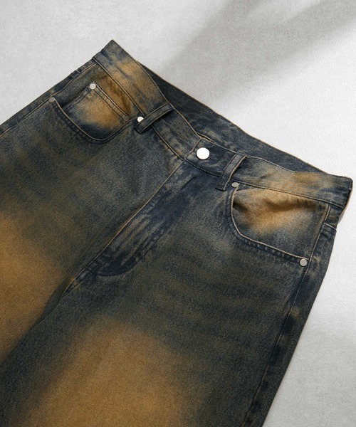 EMMA CLOTHES（エマクローズ） ジーンズ ヴィンテージ加工セミワイド