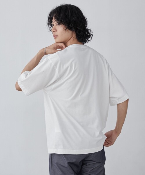 tシャツ パウダーケミカルウォッシュロゴTシャツ メンズ | coen | 08