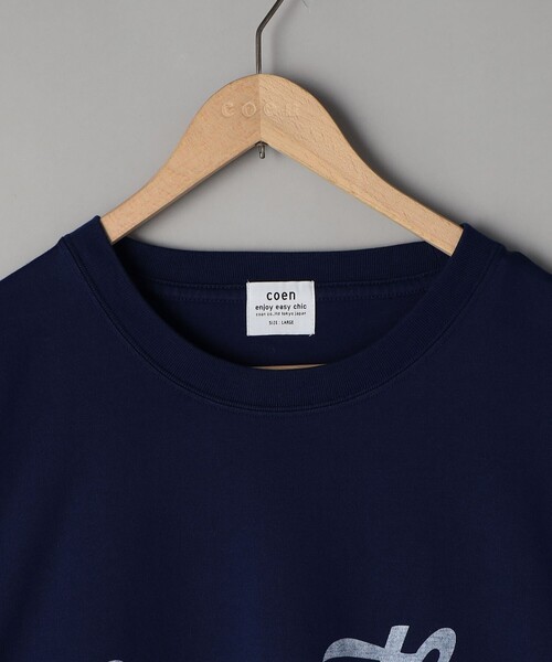 tシャツ パウダーケミカルウォッシュロゴTシャツ メンズ | coen | 12