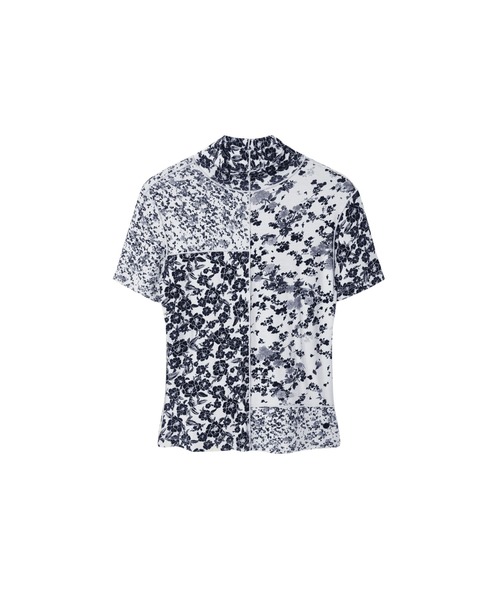 ブラウス シャツ PATCHY Tシャツショートスリーブ　ブラック レディース