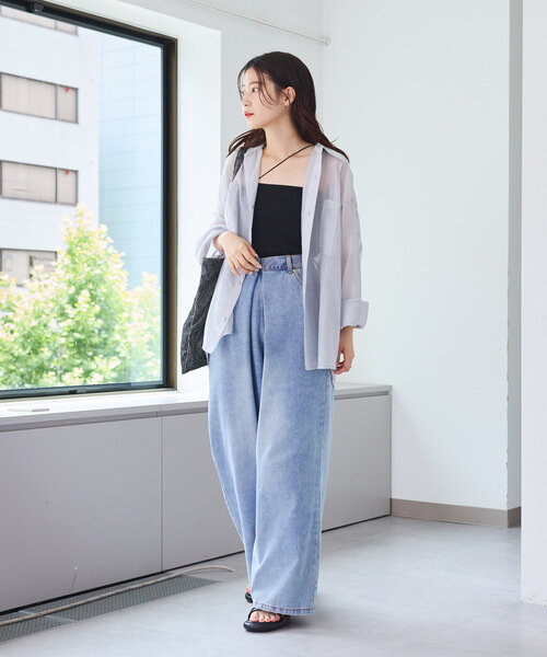 シャツ/ブラウス(長袖/七分) Kastane - original seethrough tops lawgy lawgy（ラウジー）の「original seethrough tops（シャツ