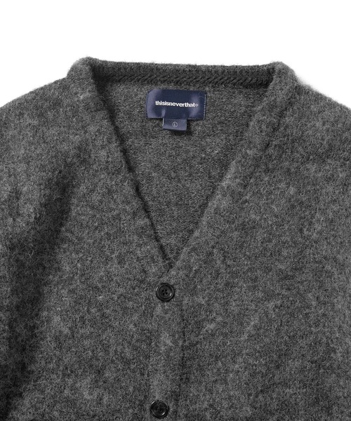 thisisneverthat カーディガン Hairy Knit Cardigan メンズ